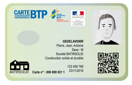 Carte BTP Carte BTP