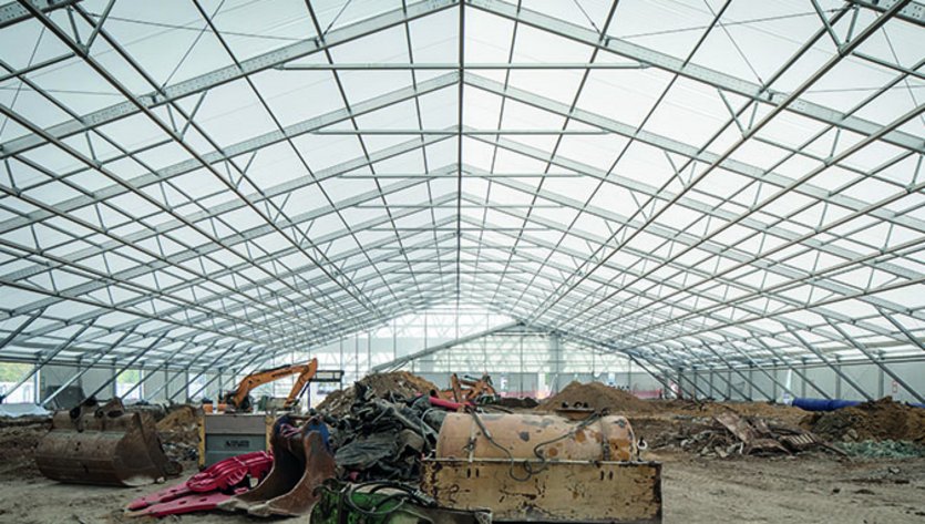 Une structure XXL pour un chantier de dépollution