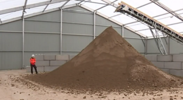 Structure de criblage des terres