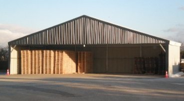 Auvent de stockage palettes