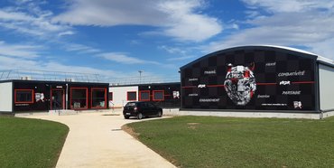 Salle de musculation pour un club de rugby