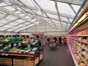 Surface de vente démontable