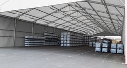 Auvent de stockage industriel