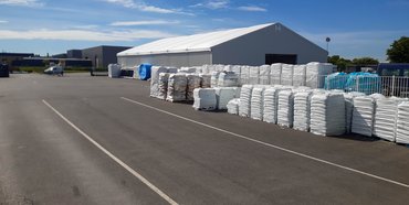 Hangar de stockage industriel