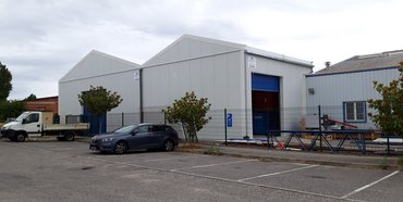 Bâtiment de stockage pour l’aérospatiale