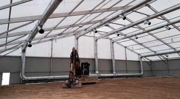 Structure pour un chantier de dépollution